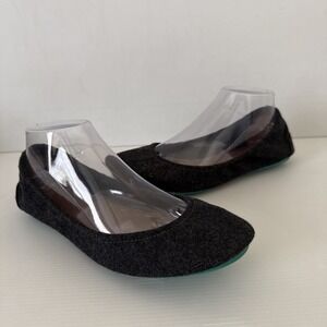 Tieks by Gavrieli Womens Size 9 Gray Vegan Wool Ballet Flat Shoes Comfort Travel